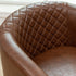 Logan Faux Leather Tufted Club Chair - Comfy Accent Chair | Occasional Chairs | Kinwell Furniture | Comfortable Accent Chairs
